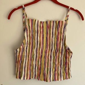 Zara Colorful Striped Crop Top